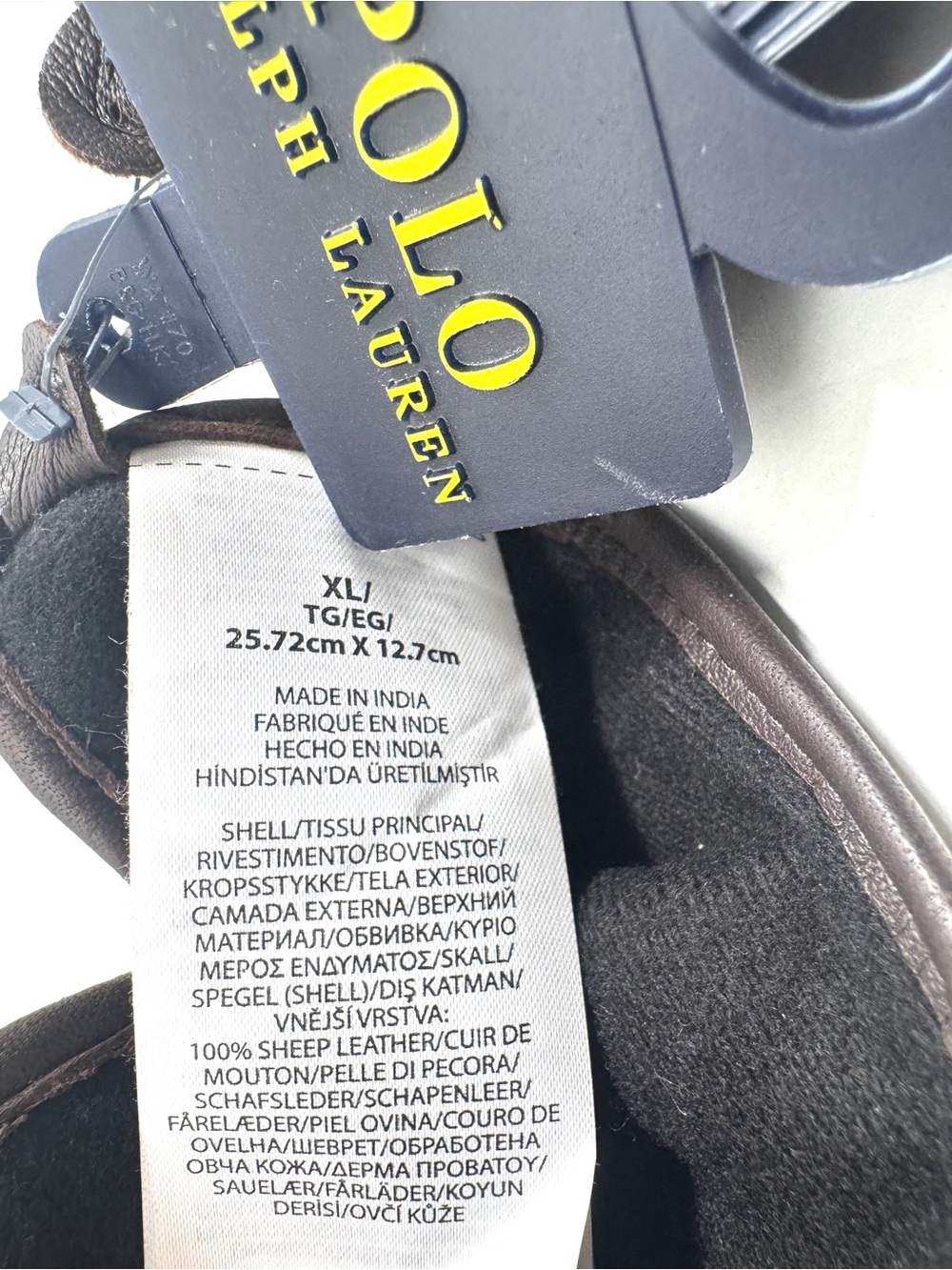 Polo Ralph Lauren Men's Water-Repellent Leather Gloves - Picture 13 of 13